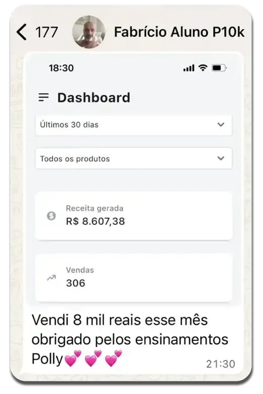Depoimento de aluna da Polly