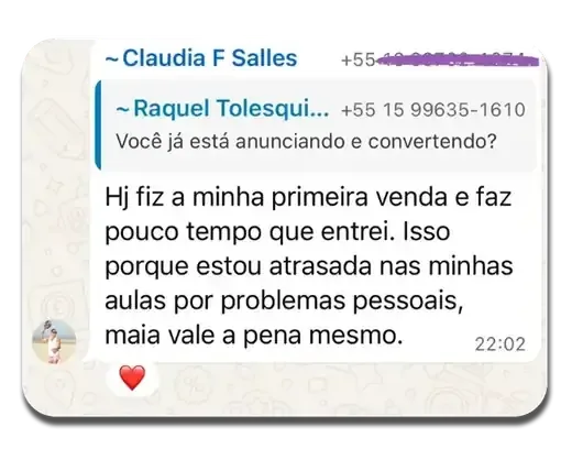 Depoimento de aluna da Polly
