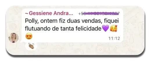 Depoimento de aluna da Polly